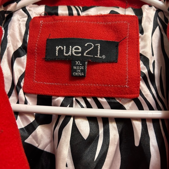🎈Rue21 Red Pea Coat🎈 - Picture 4 of 4